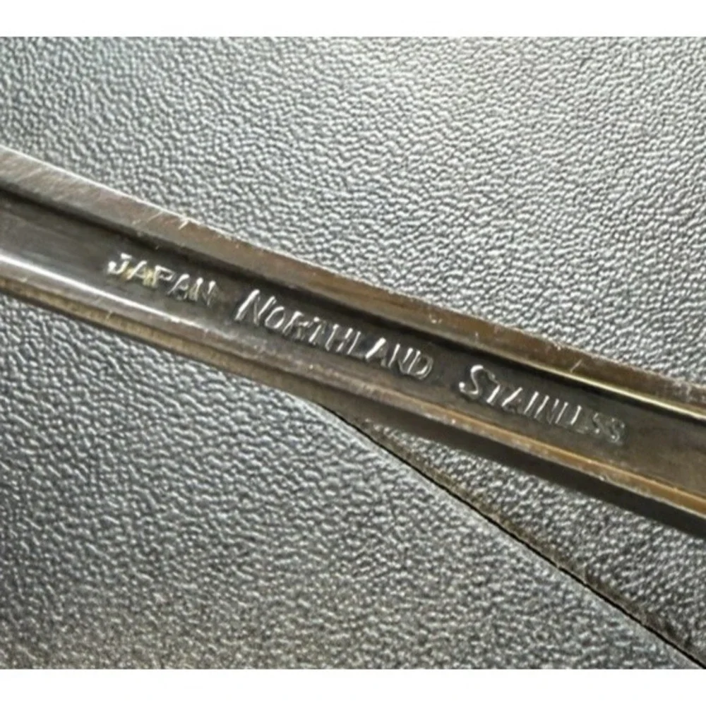 VTG Northland Stainless Japan 41 Pc FLatware Set Geometric Scroll